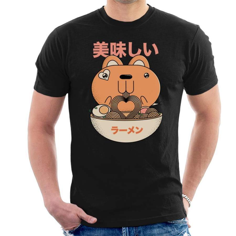 Tasty Ramen Rabbit Men’s T-Shirt