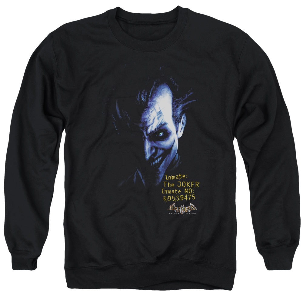 Batman Aa Arkham Joker Mens Crewneck Sweatshirt Black