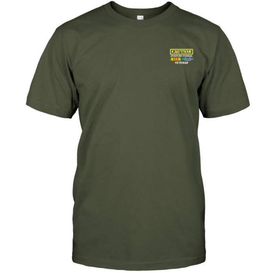 Vietnam Combat Infantry Veteran Shirt Front/Back