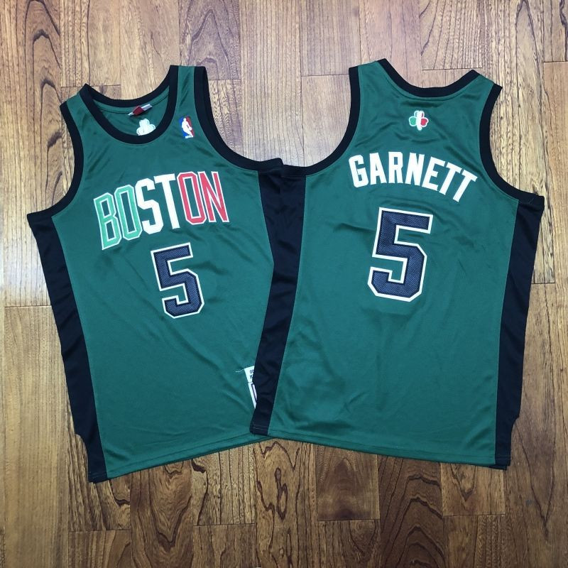 Boston Celtics Kevin Garnett #5 NBA Classic Teal Jersey