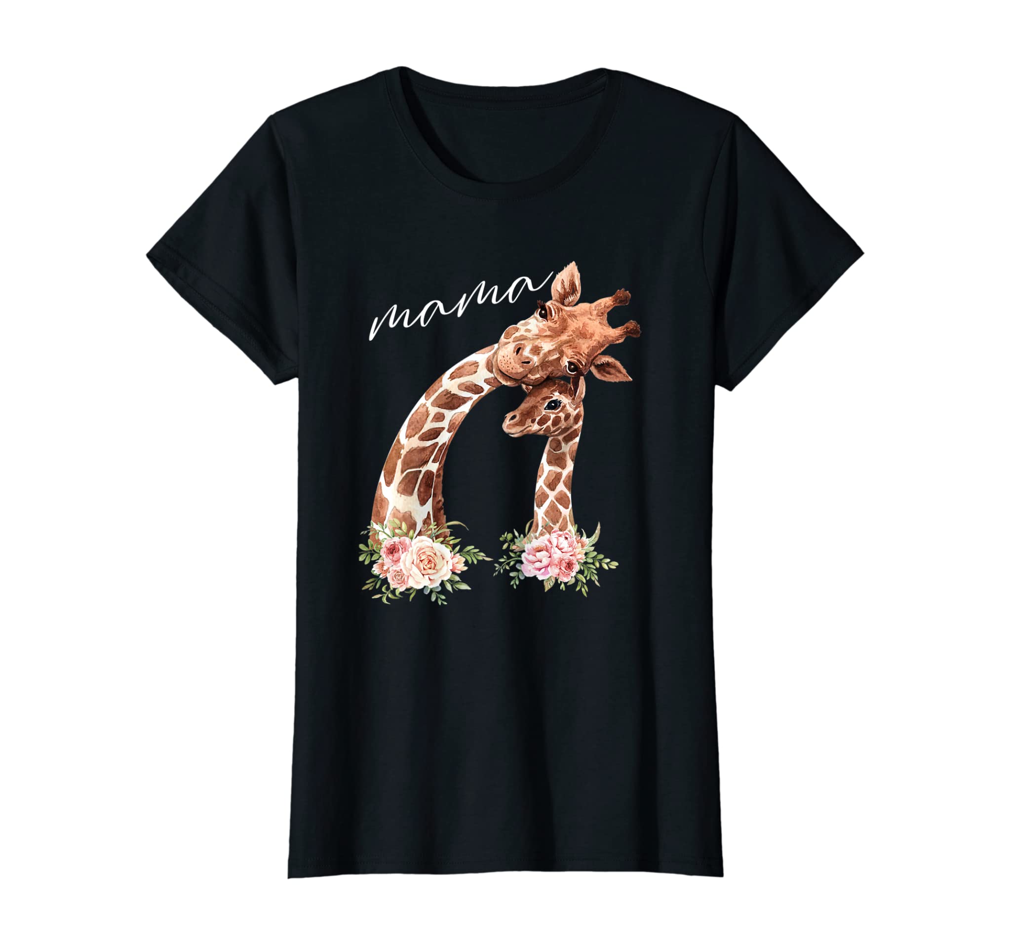 Womens Mama Giraffe Shirt New Mom Mommy Gift For Mothers Day