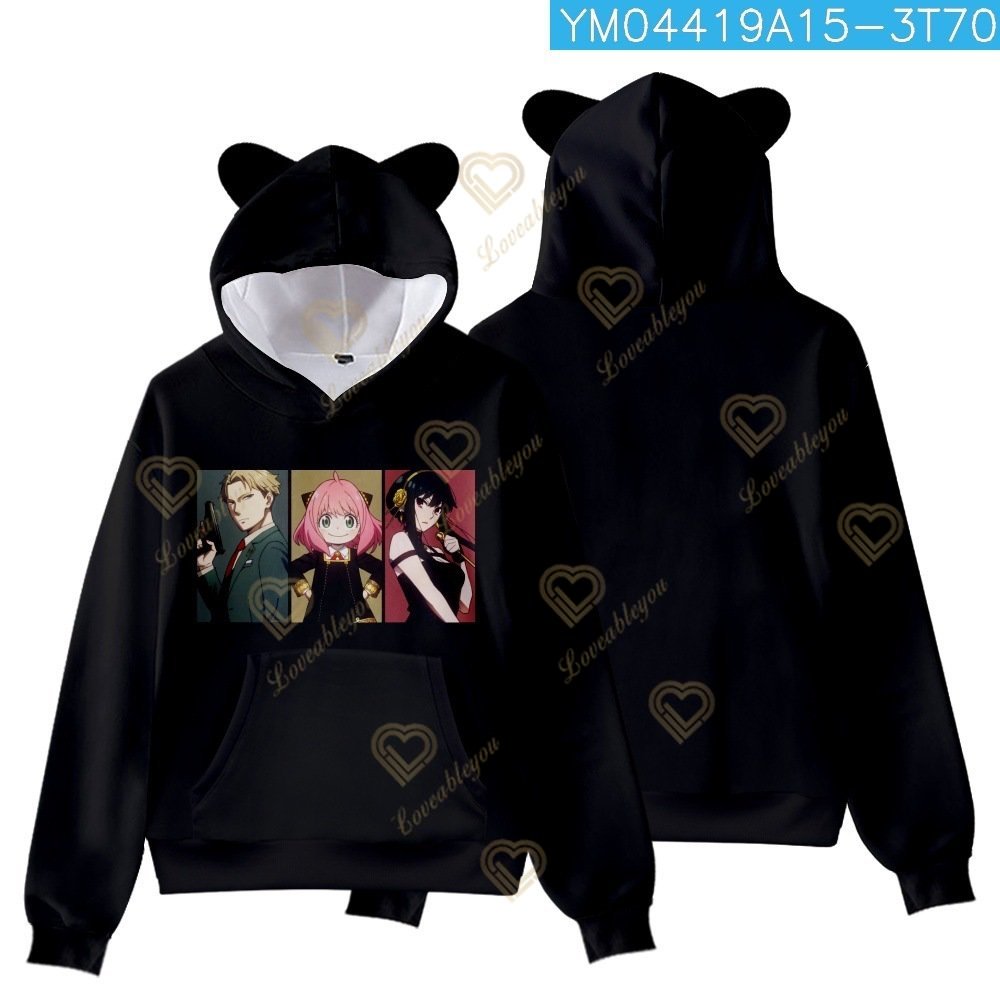 Anya Spy X Family Print Hoodies Loid Yor Anime Manga Men/Women Sweatshirts Fashion Oversized Hoodie Harajuku Pullovers Clothing alx