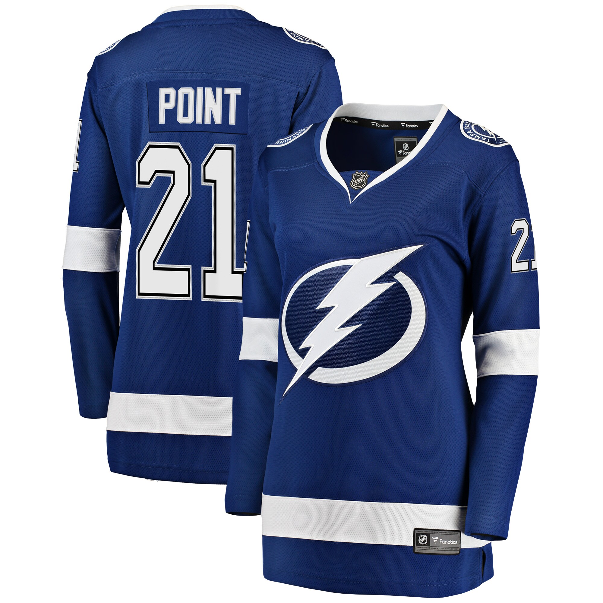 Brayden Point Tampa Bay Lightning Branded Women's Breakaway Player Jersey – Blue