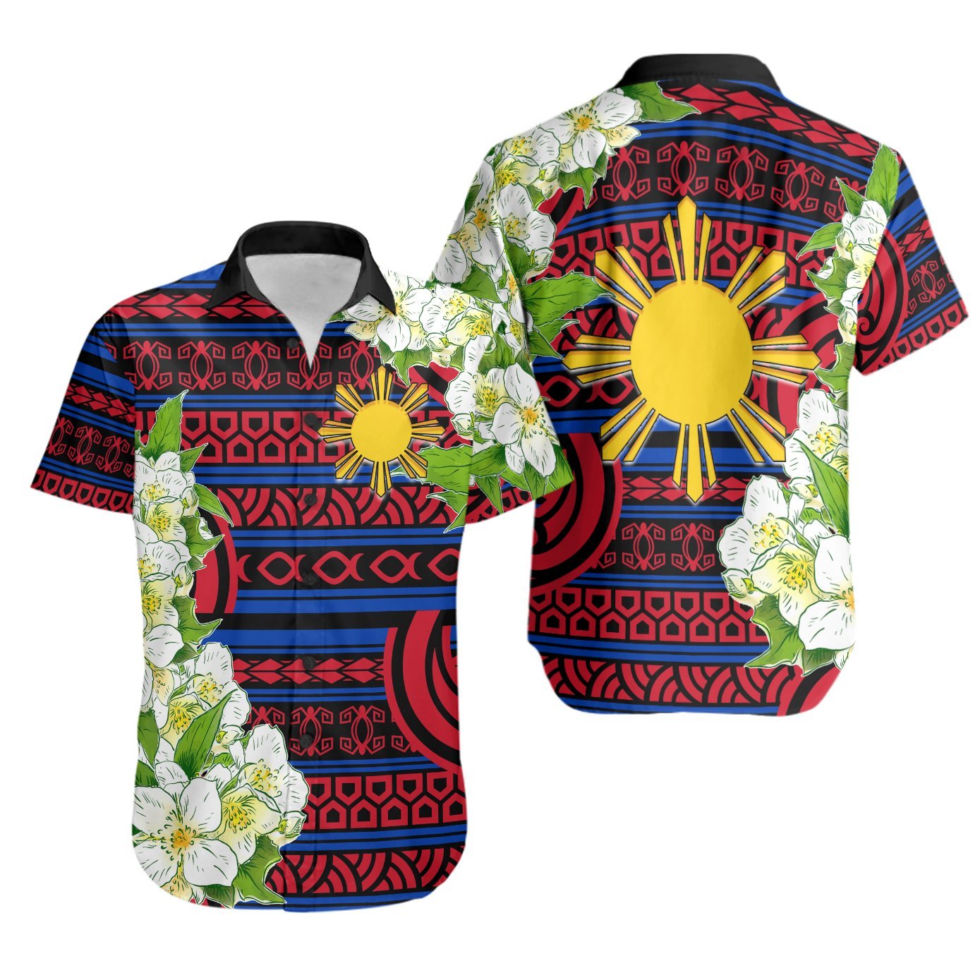 Philippines Shirt – Jasmine Flower Style – BN01