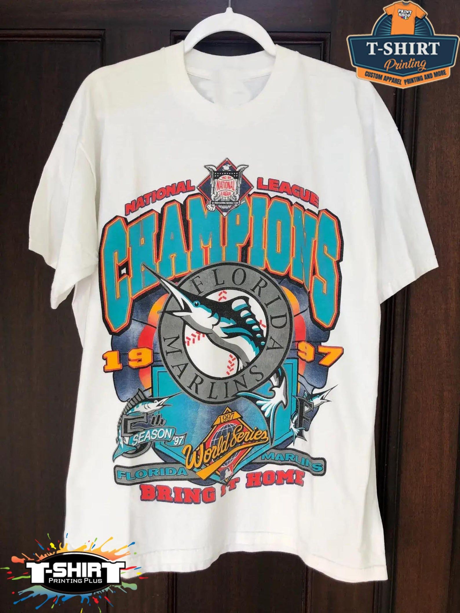 Vtg Florida Marlins World Series Champions Shirt Unisex T-Shirt