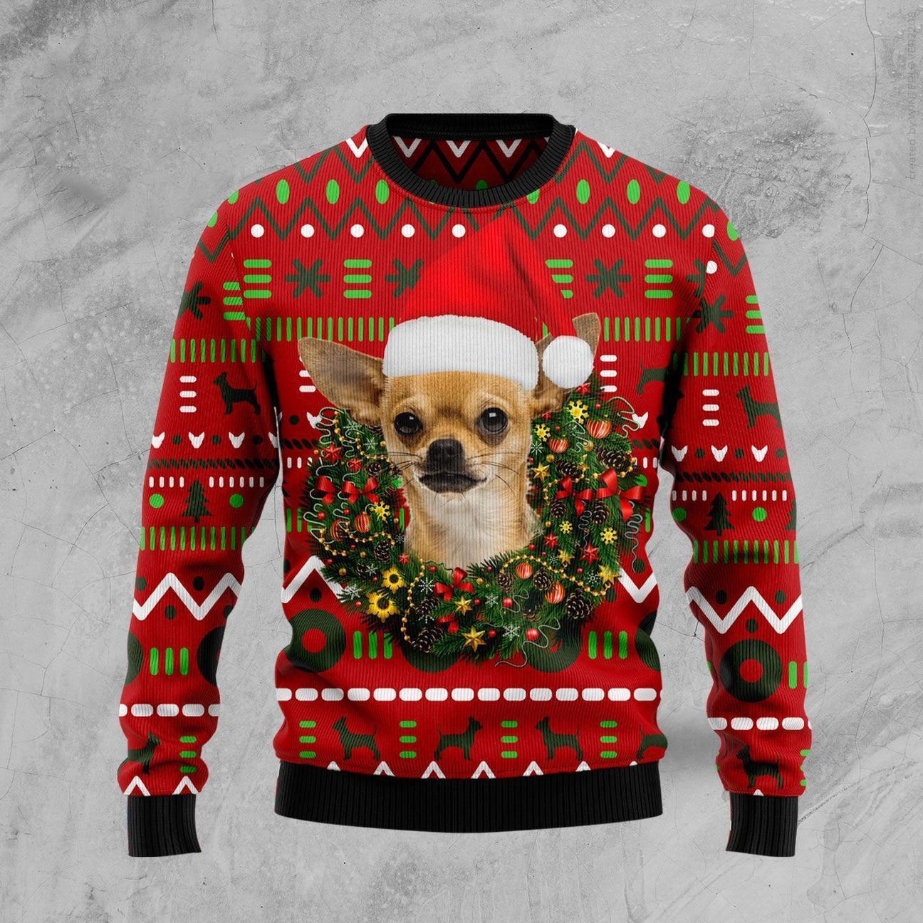 ZCB242009A02FE CHIHUAHUA CHRISTMAS SWEATER PP