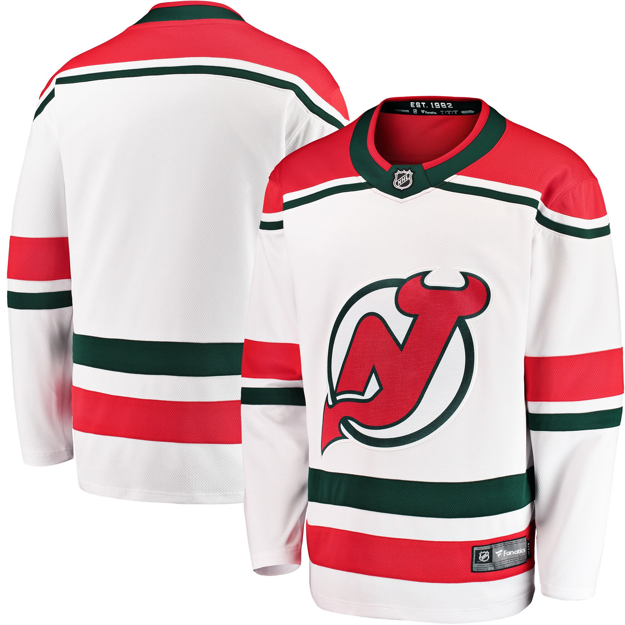 Men's New Jersey Devils White 2022/23 Heritage Premier Breakaway Jersey