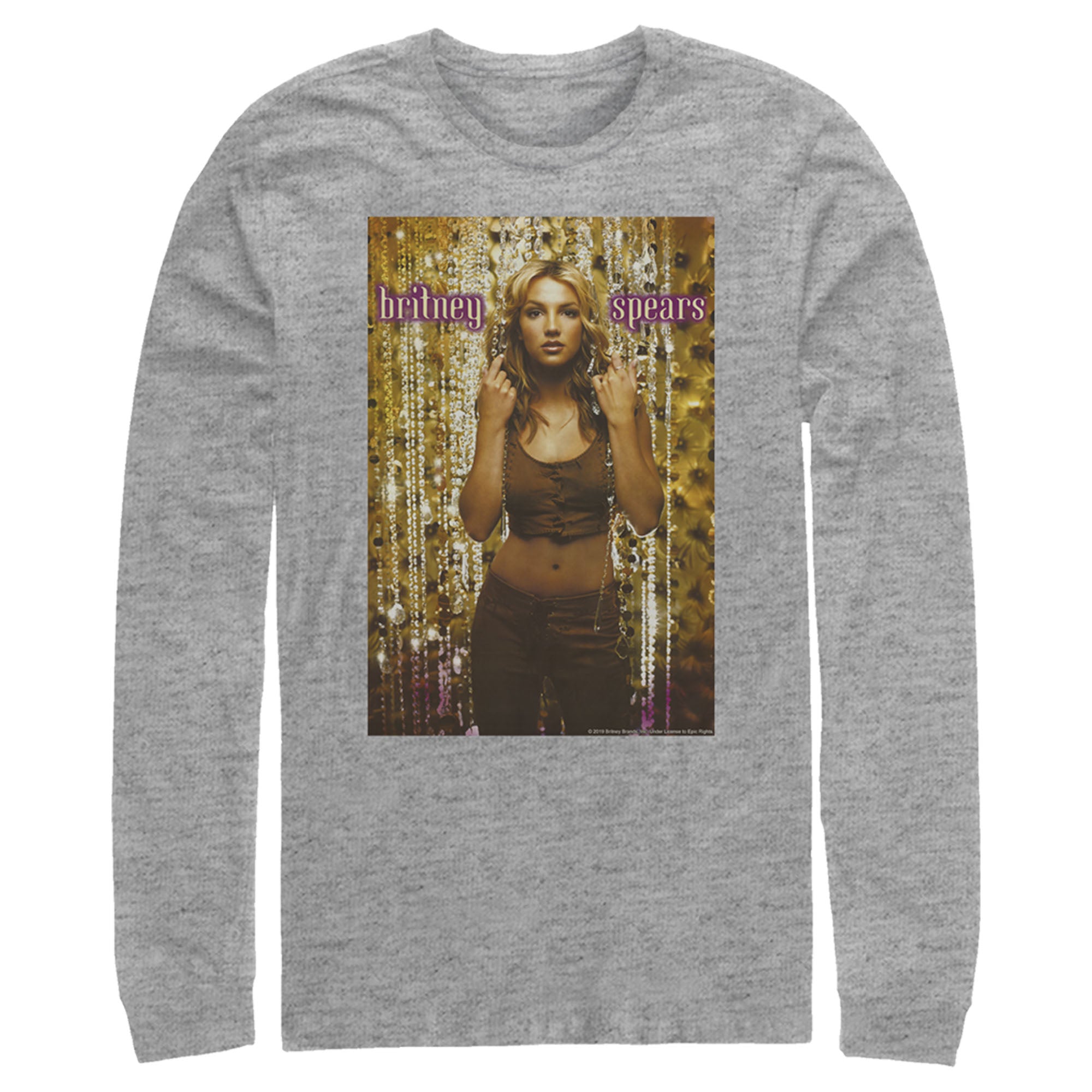 Britney Spears Men’S Oops I Did It Again Album Cover  Long Sleeve Shirt