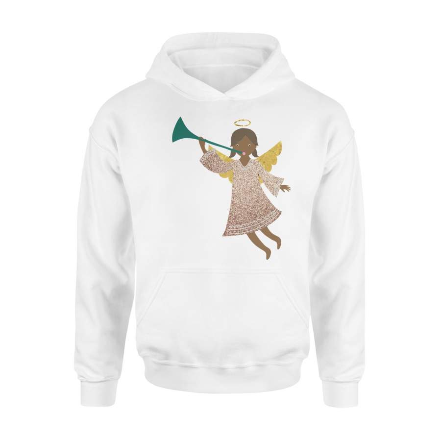 African American Nativity Angel For Christians Hoodie