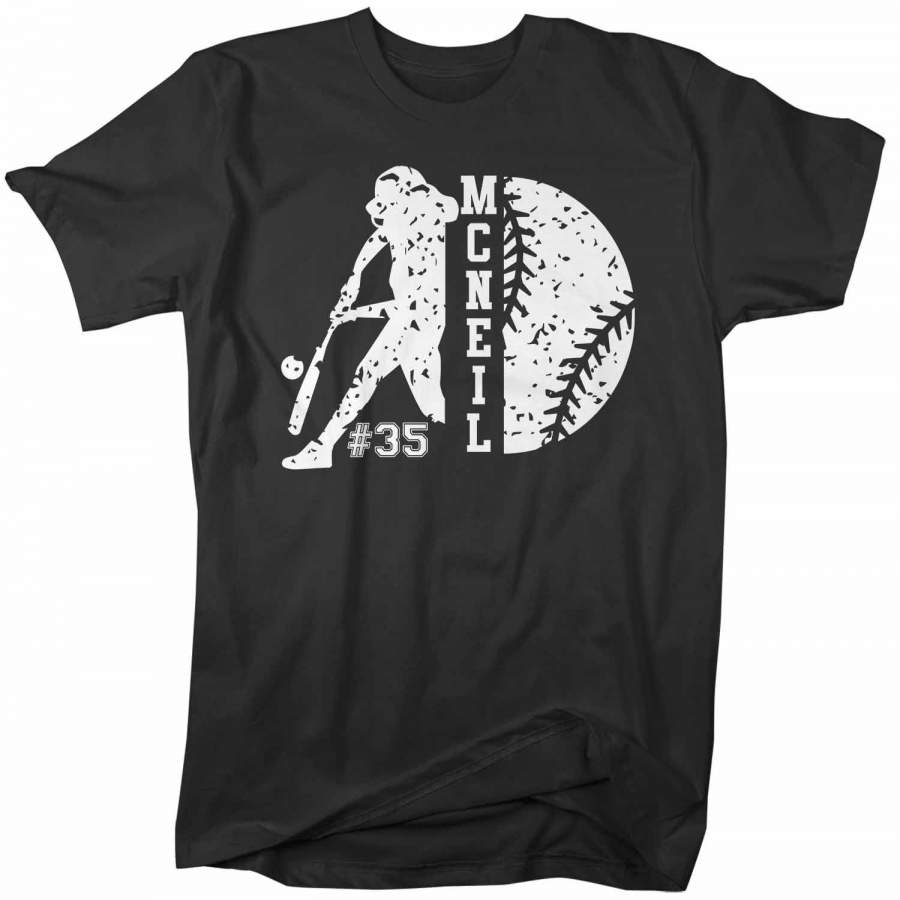 Men’s Personalized Softball T Shirt Custom Softball Shirts Baseball Dad T Shirt Personalized Baseball Shirts