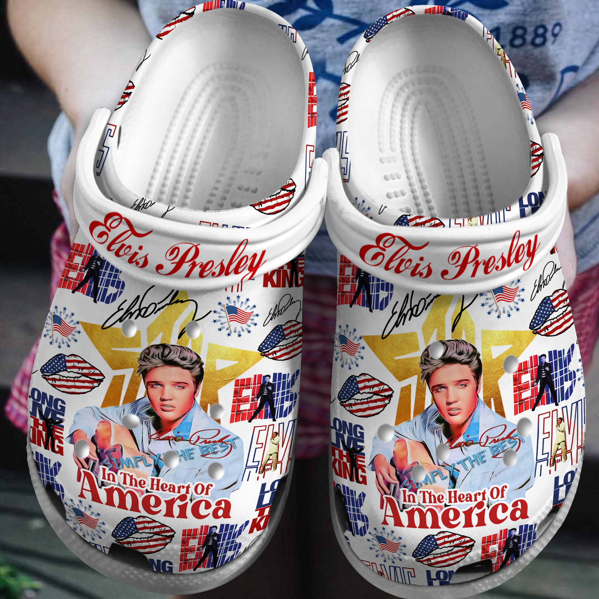 Elvis Presley Crocss Clogs For Men Women And Kid 8Iq6Hswh