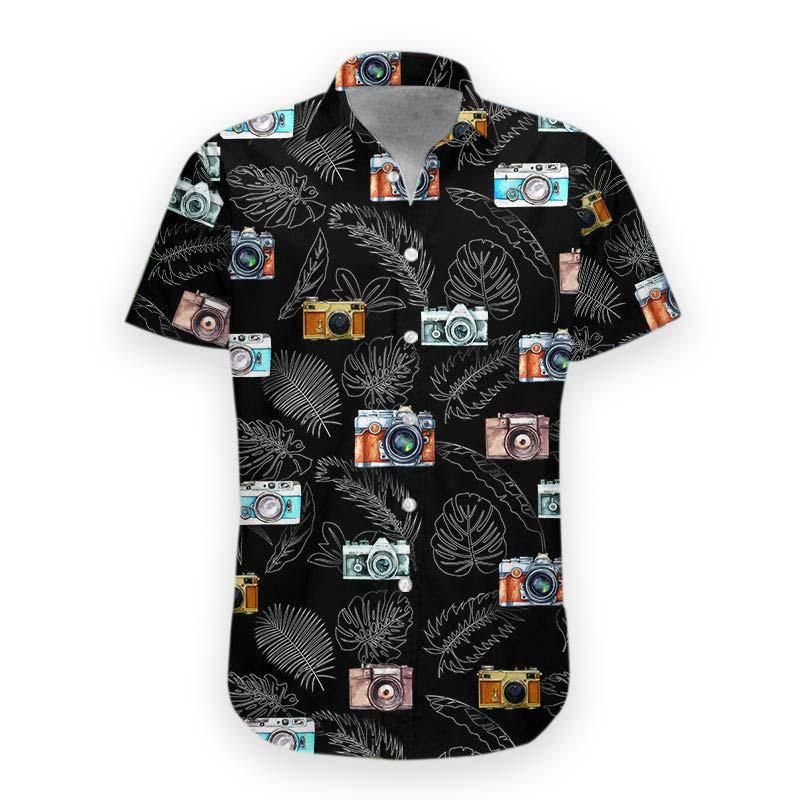 3D Camera Aloha Hawaiian Shirt Colorful Short Sleeve Summer Beach Casual Shirt For Men And Women