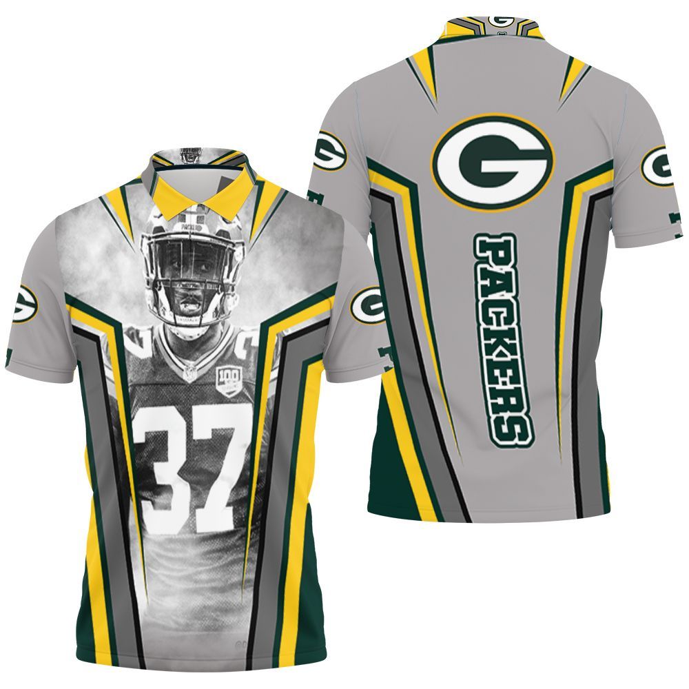 Green Bay Packers Josh Jackson 37 For Fans Polo Shirt