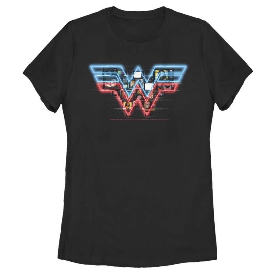 Wonder Woman 1984 Women’s TV Logo Overlay  T-Shirt