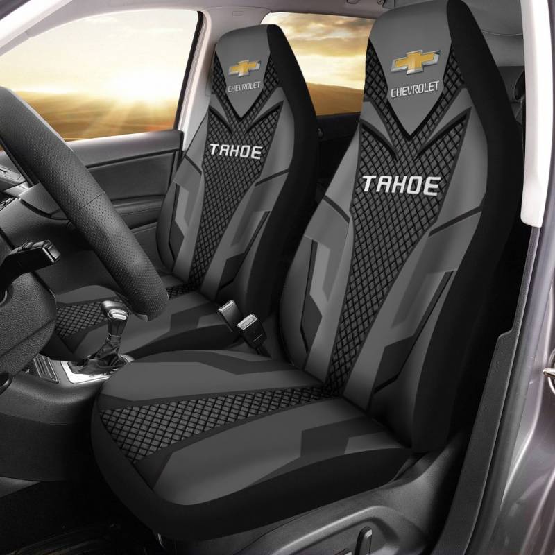 Chevrolet Tahoe TDV Car Seat Cover (Set of 2) Ver 1 (Grey)