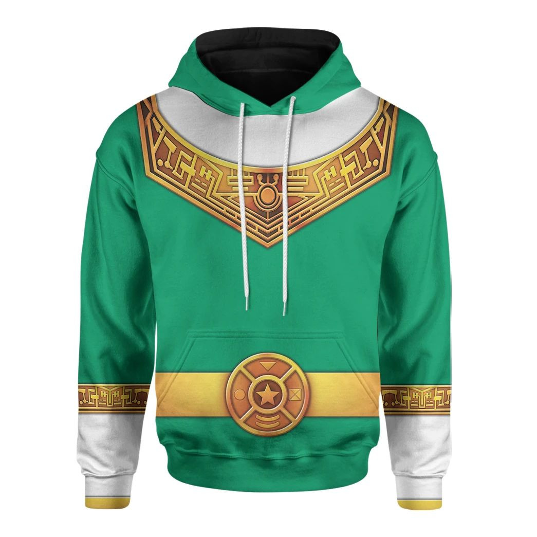 3D Green Power Rangers Zeo Custom Hoodie