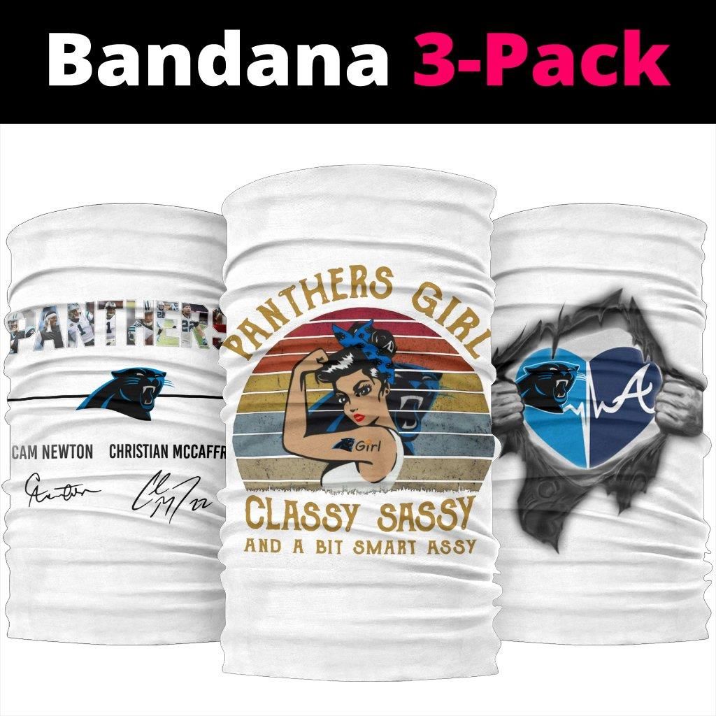 Check Out This Awesome Carolina Panthers Shirts Keep Pounding Bandana 3Pack