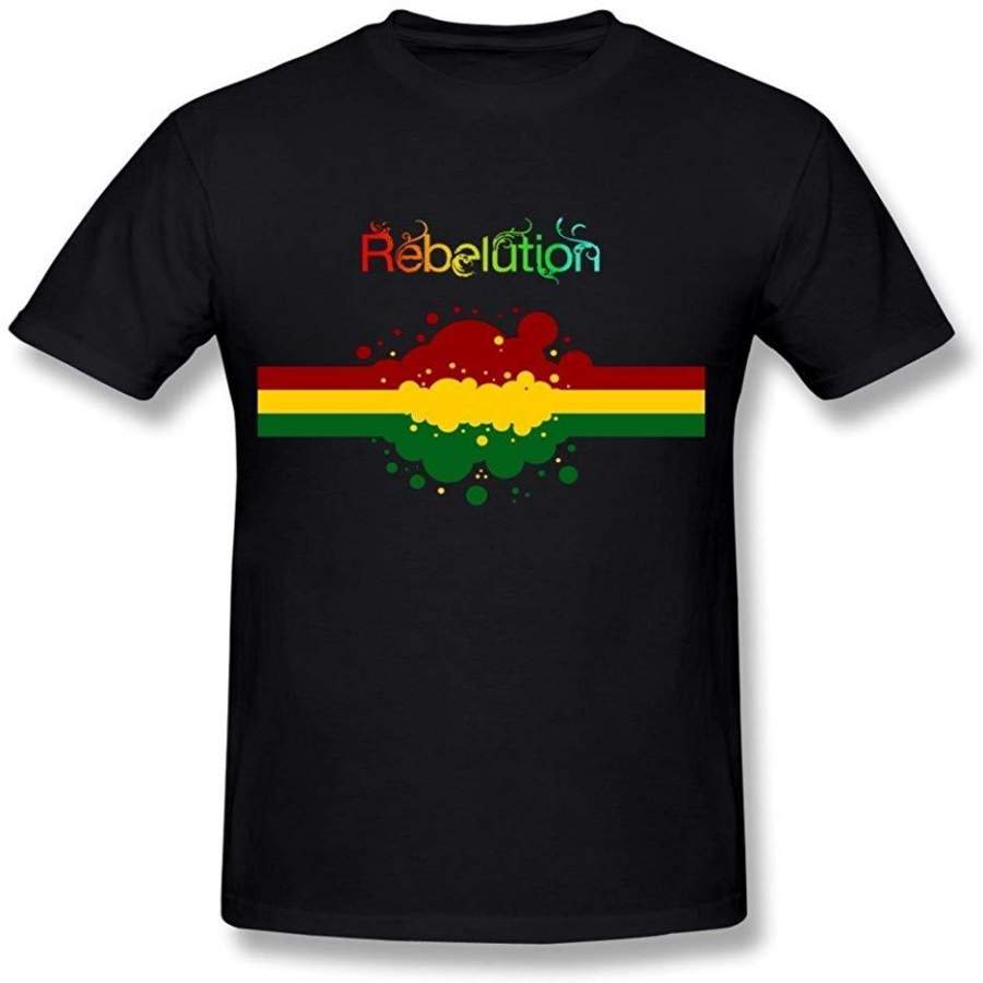 Listen Rebelution Music Mens Fashion T Shirt Black