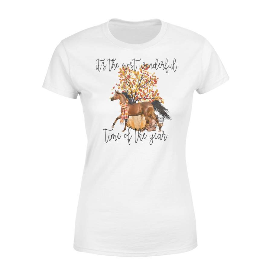 Fall season Arabian Horse print women T shirt design – IPH703