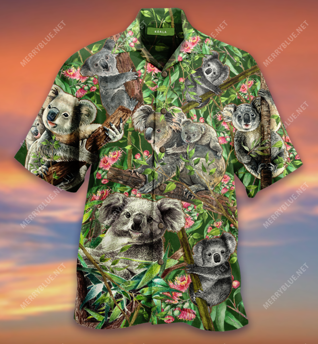 Awesome Koala Family Hawaiian Shirt