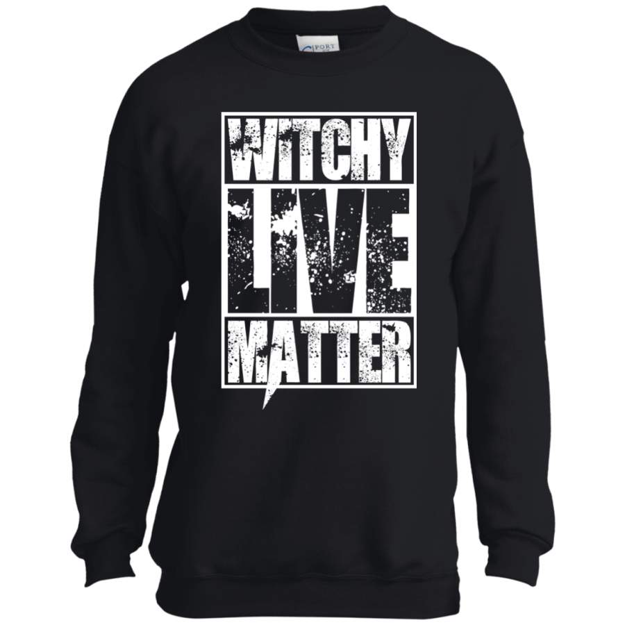 Witchy Lives Matter Halloween Costume Youth LS shirt/Sweatshirt/Hoodie