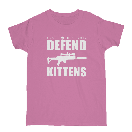 Defend Kittens – Girls Tee