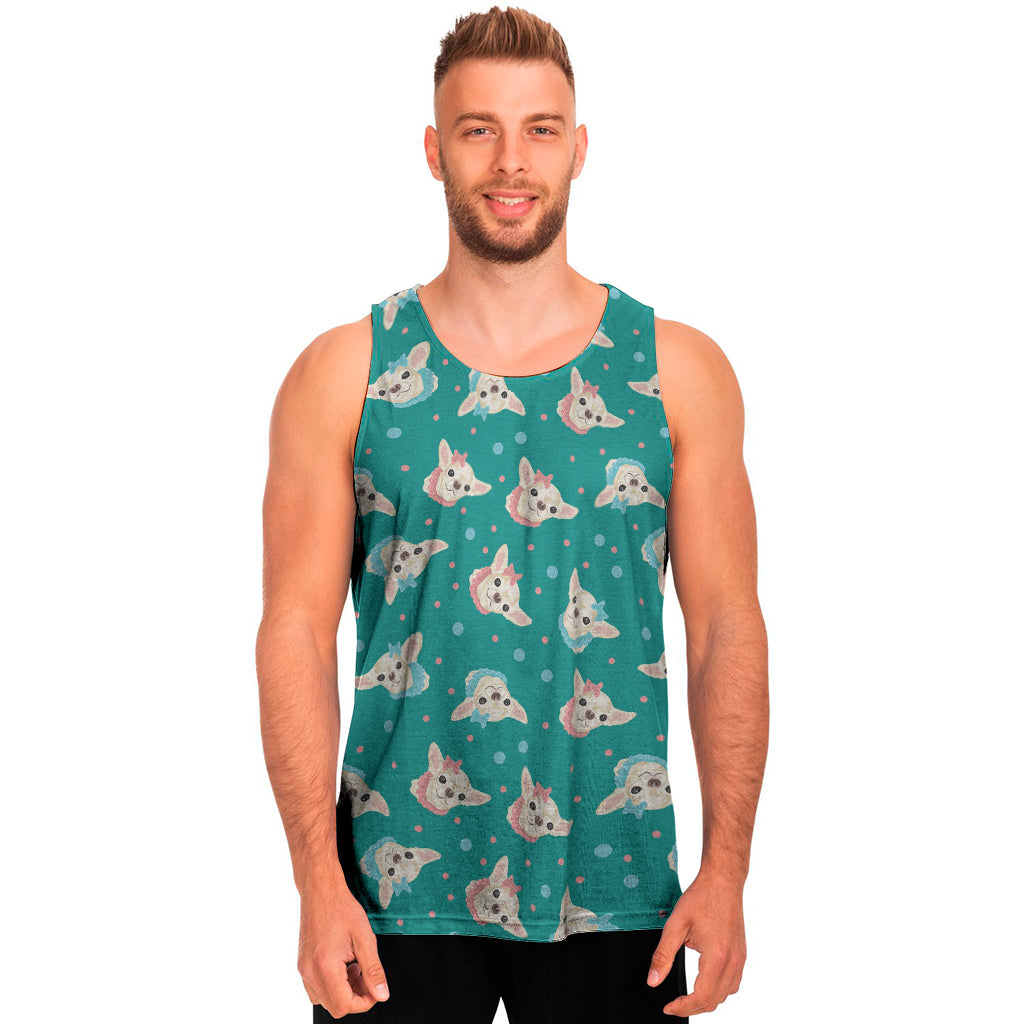 Chihuahua Puppy Pattern Print Men’S Tank Top