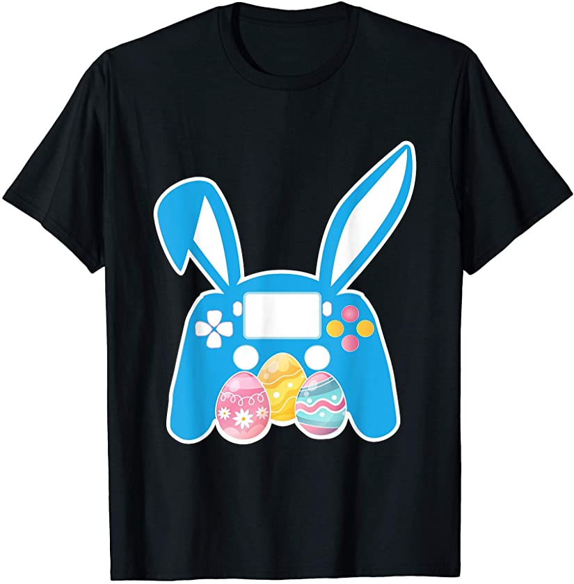 Video Game Easter Bunny Gamer Shirt Gaming Controller Easter T-Shirt