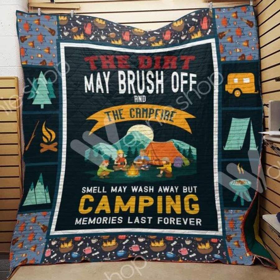 Wozoro Quilt Blanket Camping The Dirt My Brush Off And Twin Queen King Size