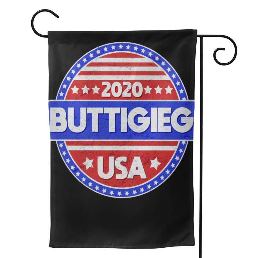 2 Pcs Garden Flag Pete Buttigieg 2020 USA Emblem Horizontal Poster 12.5″x18″ -Mothers Day, Birthday Gifts for Mom, Dad, Wife, Husband, Daughters, Grandma, Friends