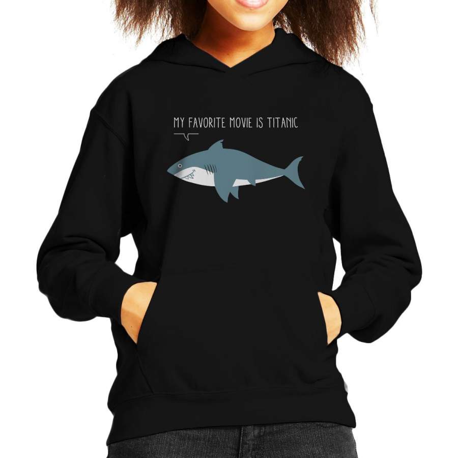 A Sharks Favorite Movie Kid’s Hooded Sweatshirt