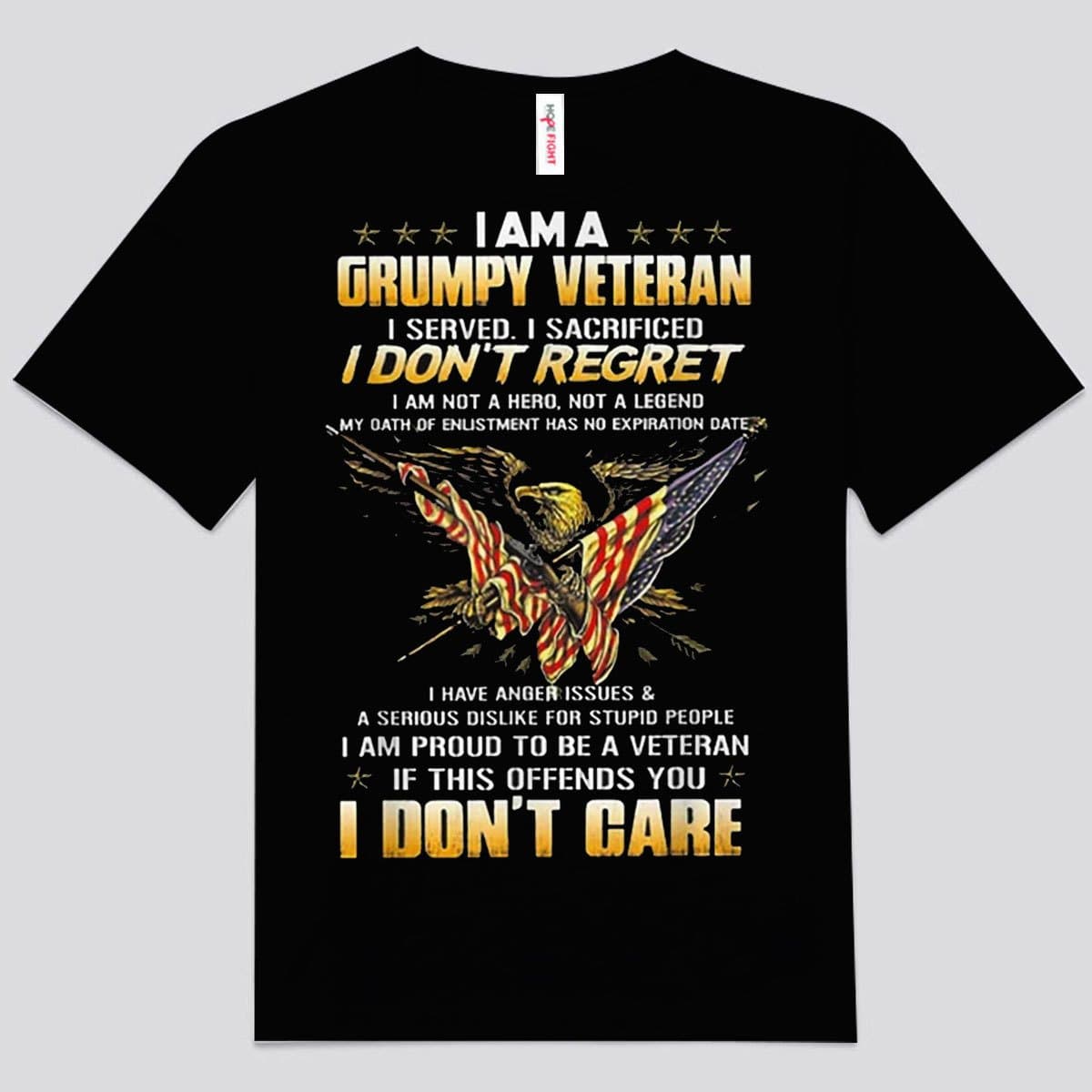 I Am A Grumpy Veteran I Don’T Regret Eagle Veteran Shirts – Homepetuse ...