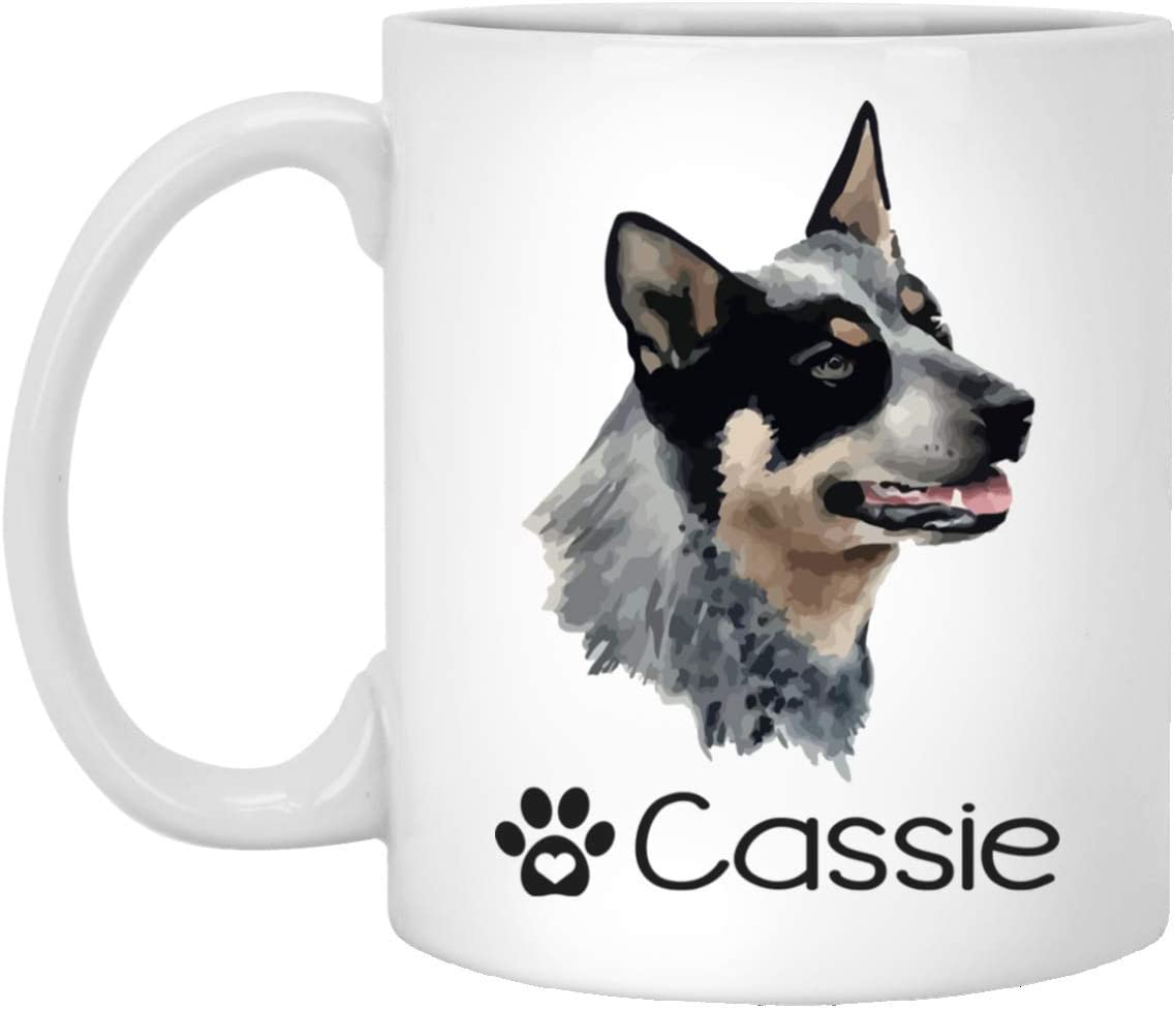 Personalized Australian Cattle Dog Mug – Pet Owner Gifts For Women – Gifts For Dog Lover – Australian Cattle Mom Dad Mugs – Dog Cups 11Oz