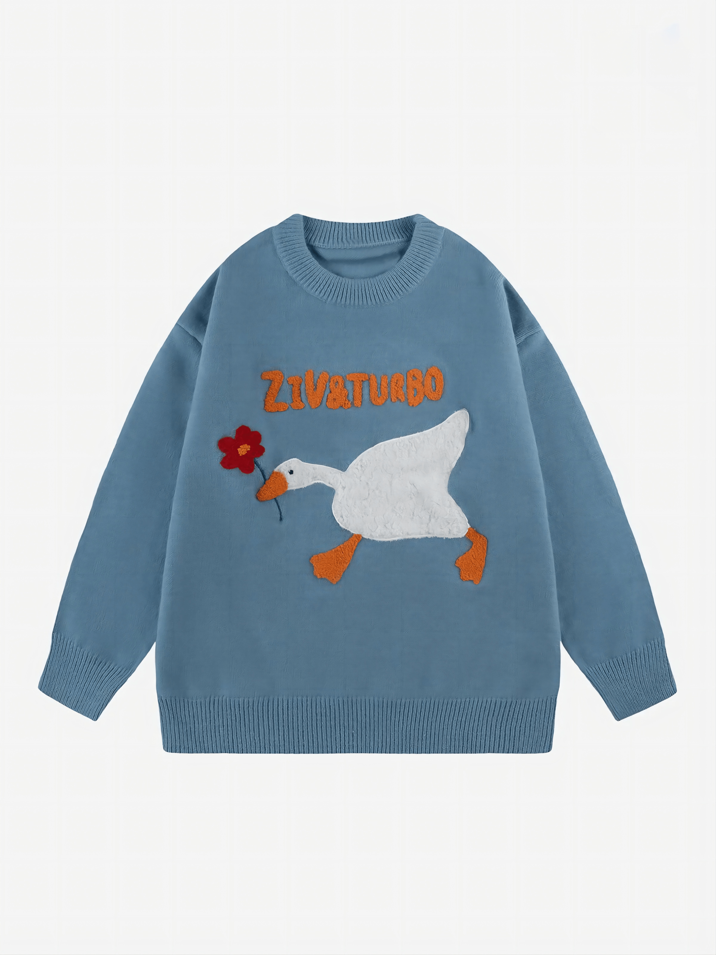 Talishko™ – “Flower & Goose Thief” Jacquard Sweater