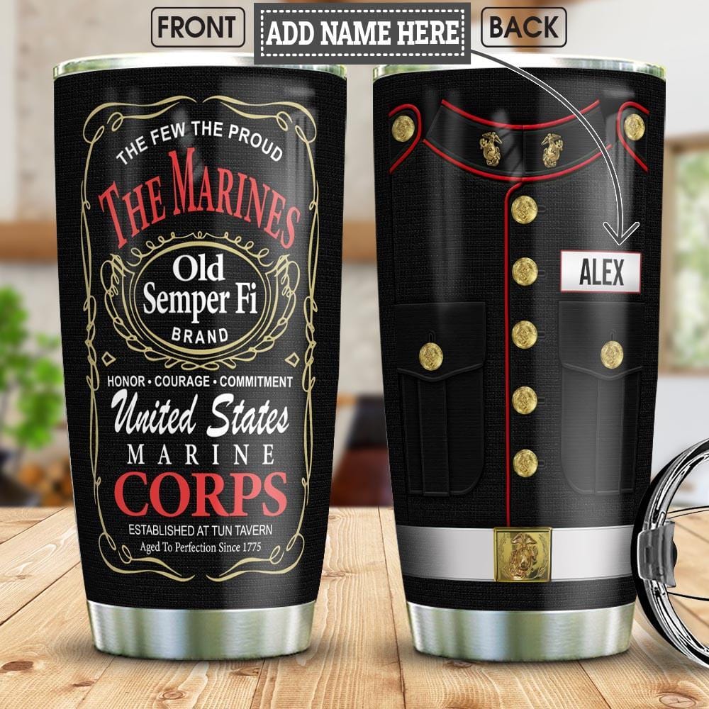 Personalized Usmc Tumbler The Few Th …