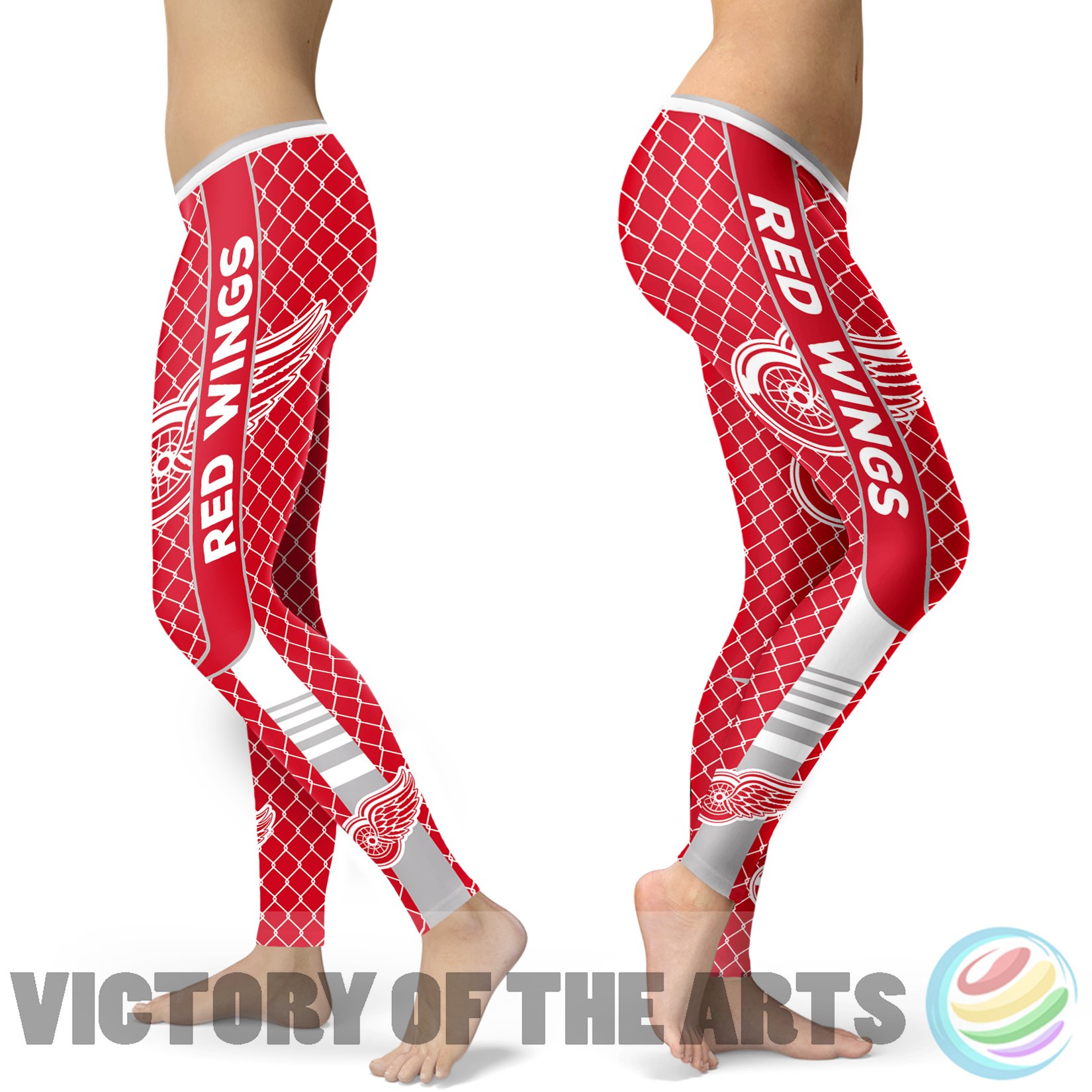 Amazing Line Circle Stylish Fashion Detroit Red Wings Leggings