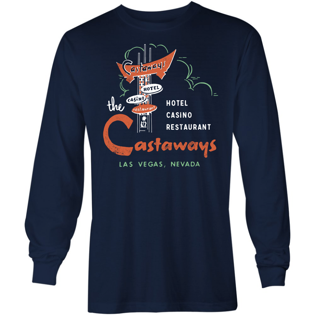 Castaways – Vintage Las Vegas – Long Sleeve T-Shirt