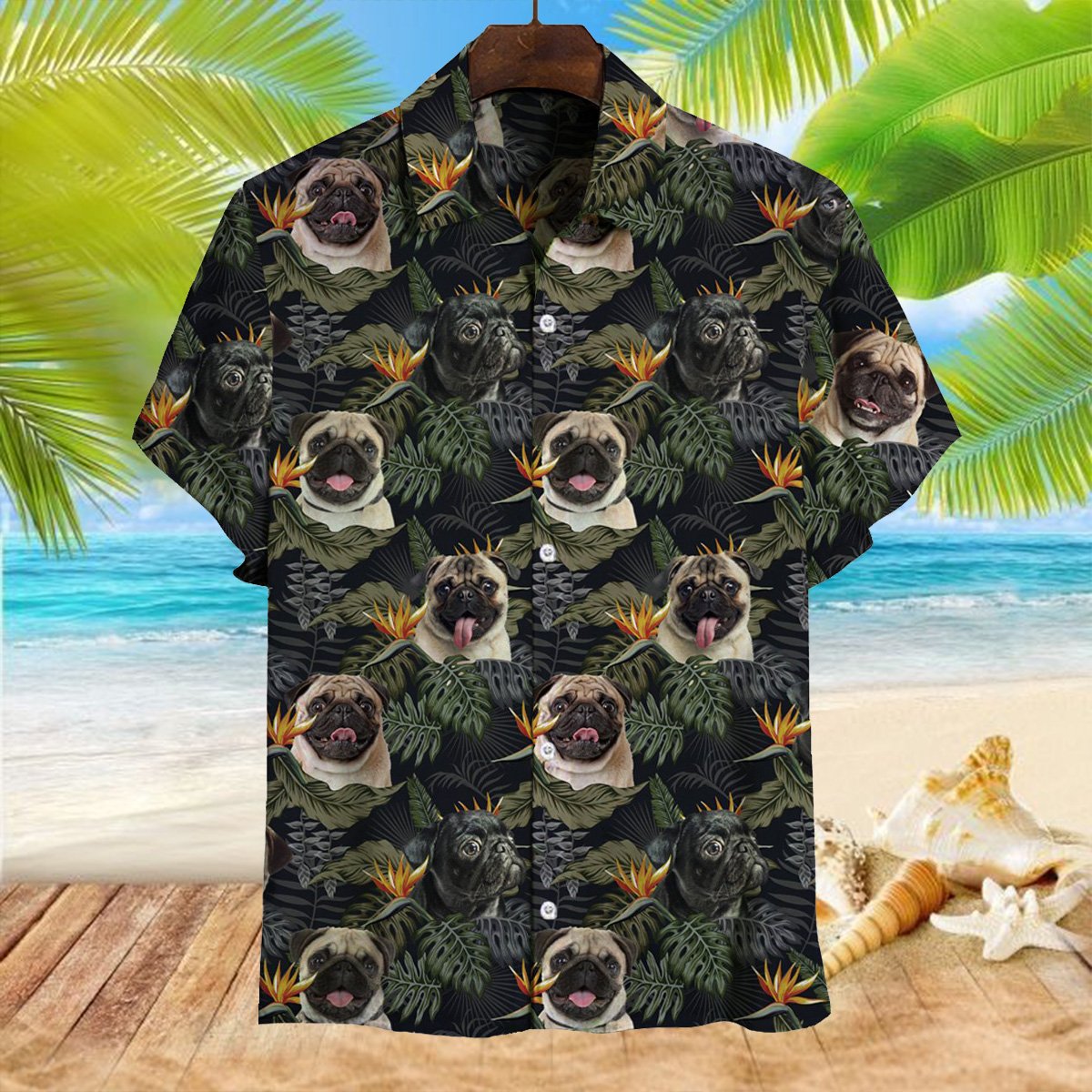 Pug Hawaii Shirt Ha37593