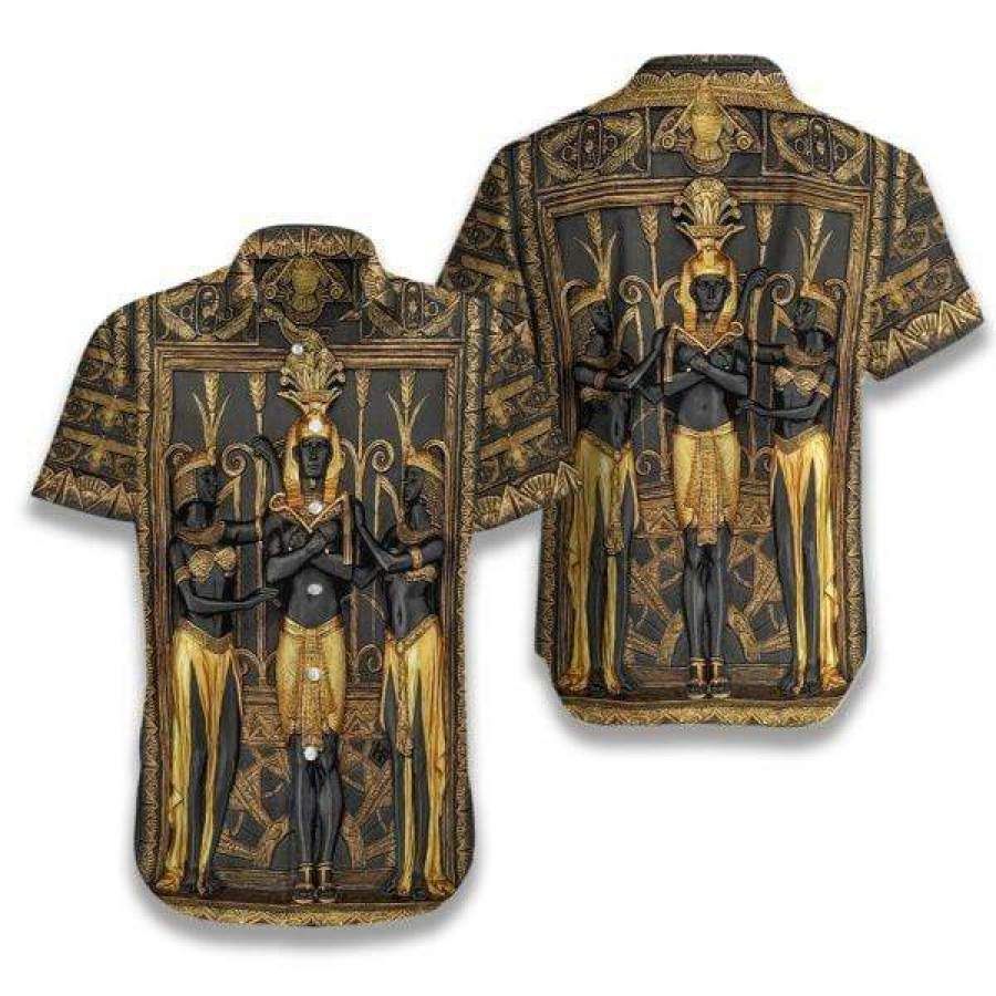 Ancient Egypt Pharaoh Hawaii Aloha Shirts Ha78451