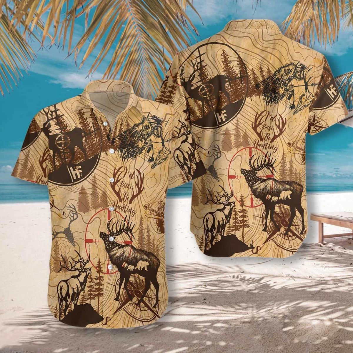 Rather Be Hunting Hawaii Shirt For Men Women Ha46459