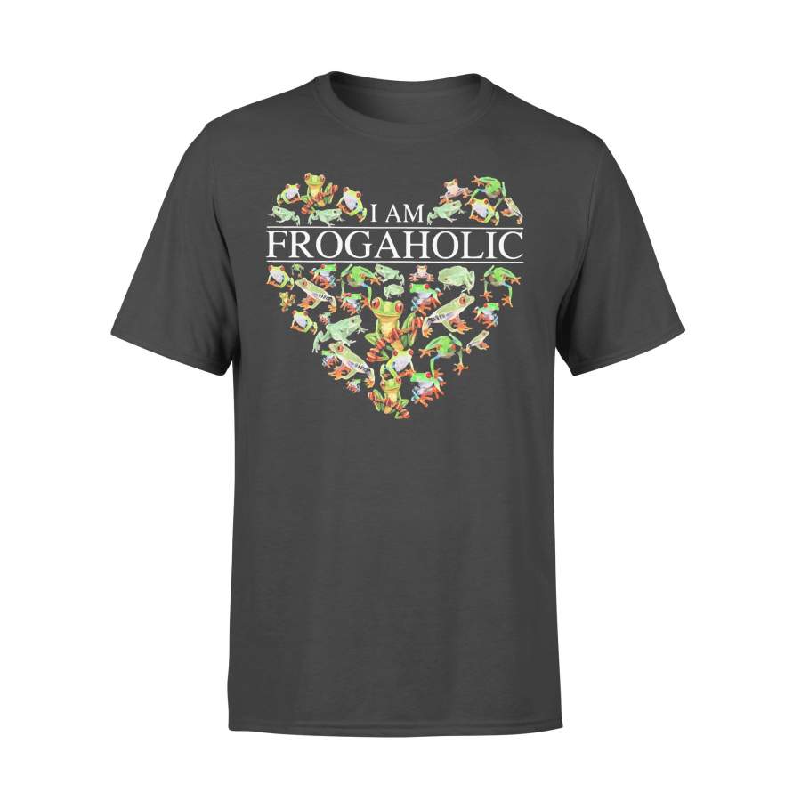 I Am Frog Aholic Heart T-shirt