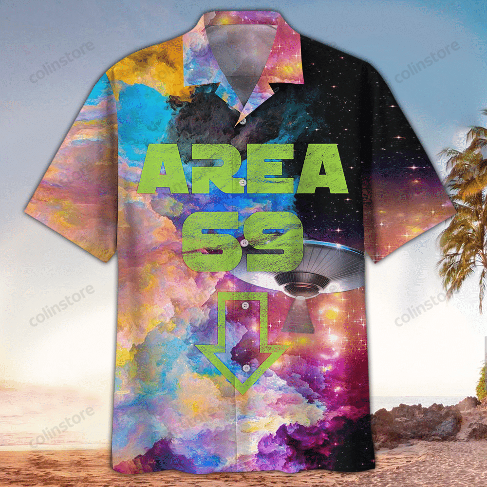 Alien Hawaii Button Up Shirt Aloha Ha30294