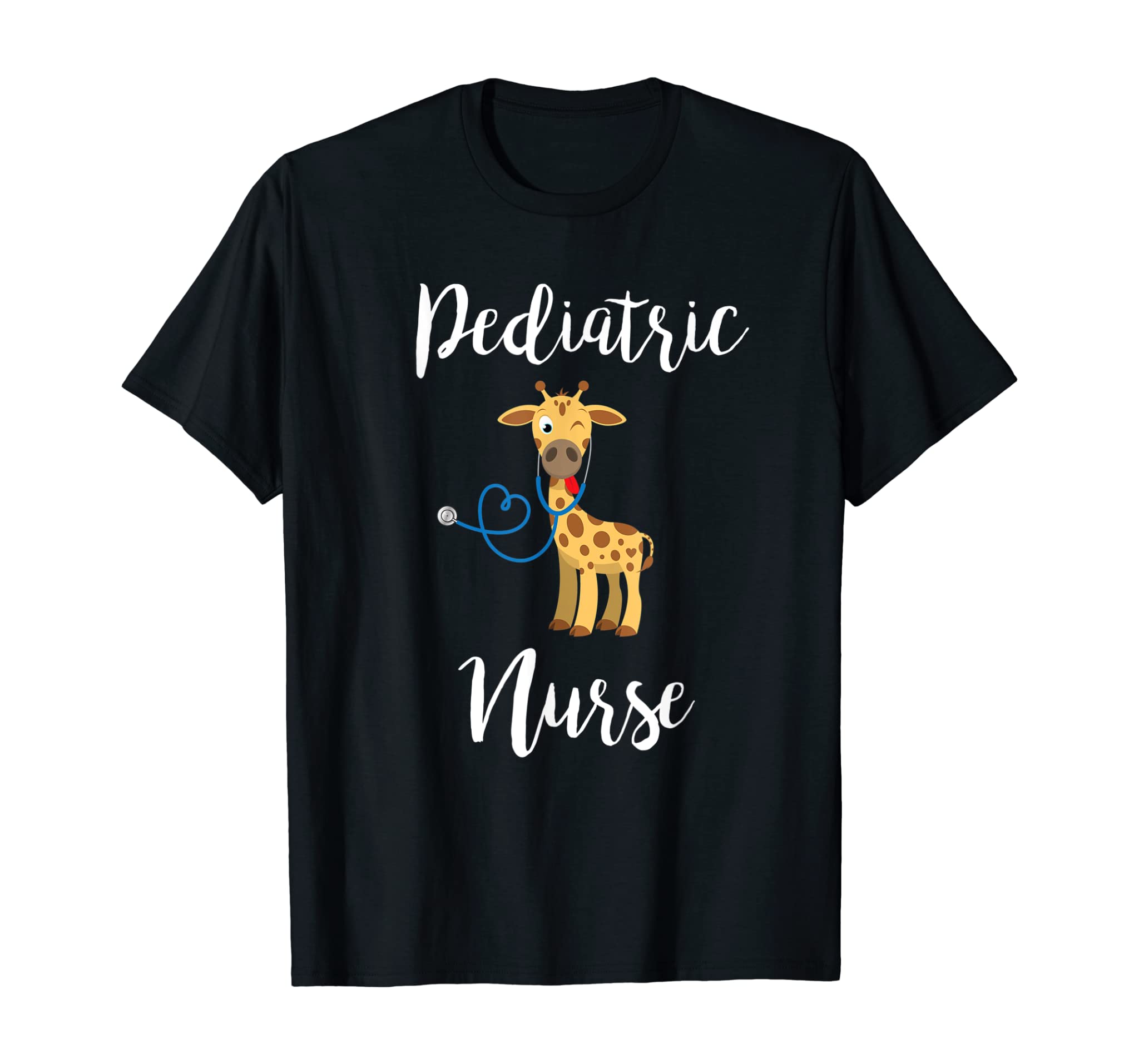 Pediatric Nurse TShirt RN Shirt Pediatrics Giraffe Gift Tee