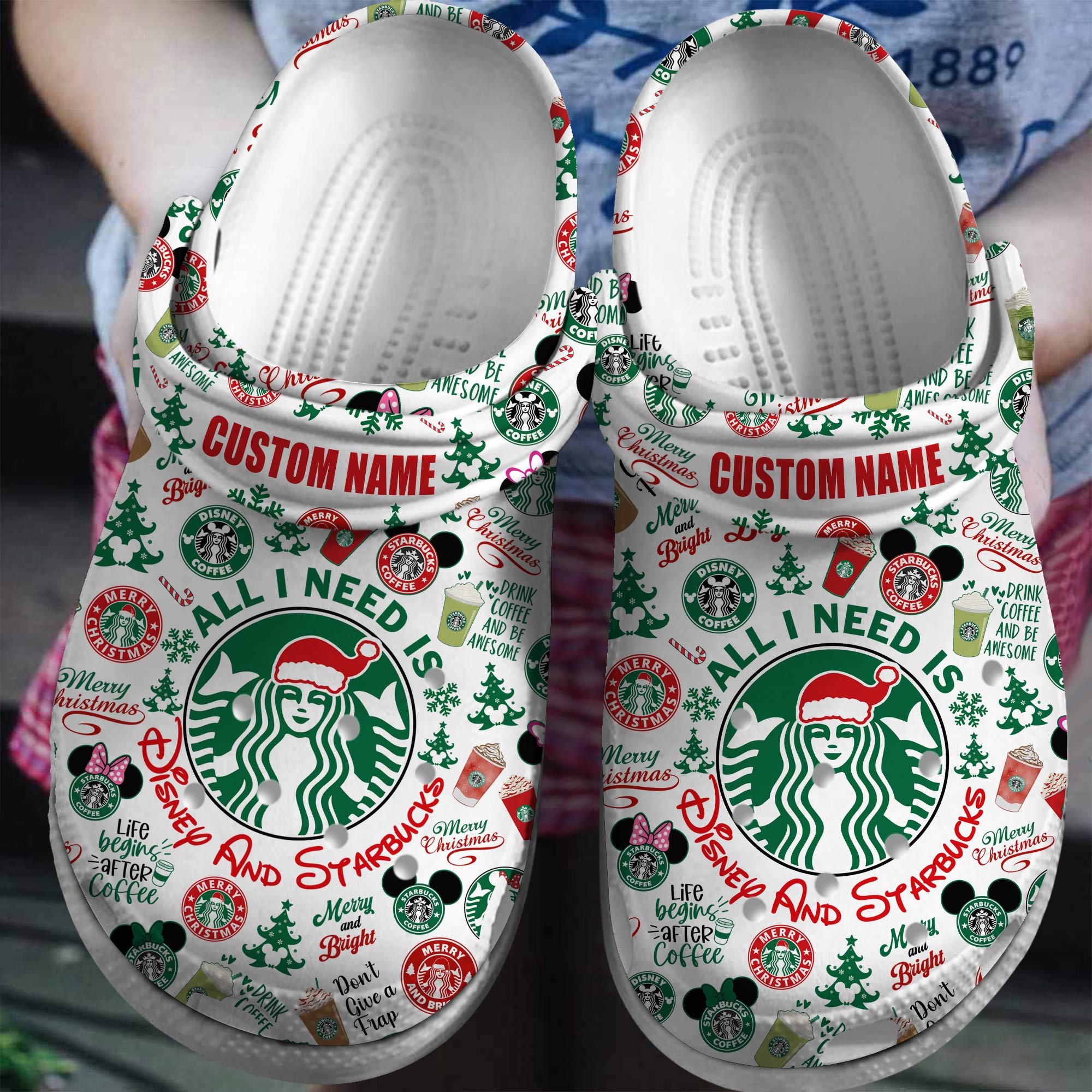 Starbucks Crocs Crocband Clogs Shoes Comfortable For Men Women and Kids 12