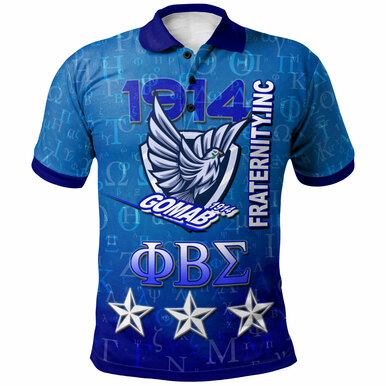 Phi Beta Sigma Polo Shirt – Custom Fraternity Dove Mascot Gomab Polo Shirt