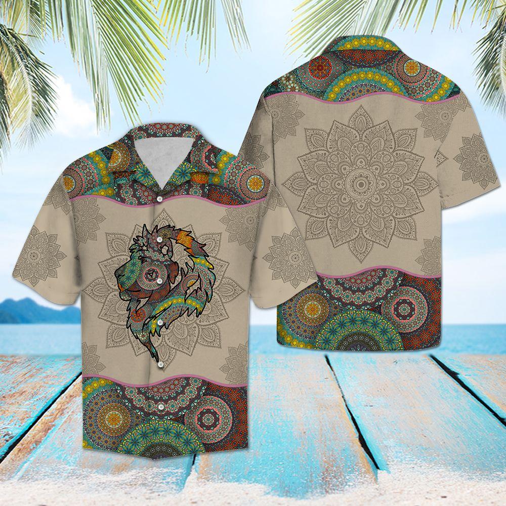 Lion Mandala Hawaii Shirt For Hawaii Aloha Ha38384