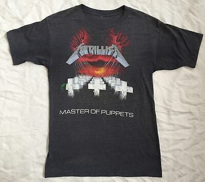 Vintage Super Rare 2-sided Metallica 1986 Master Of Puppets Concert T-shirt 1311