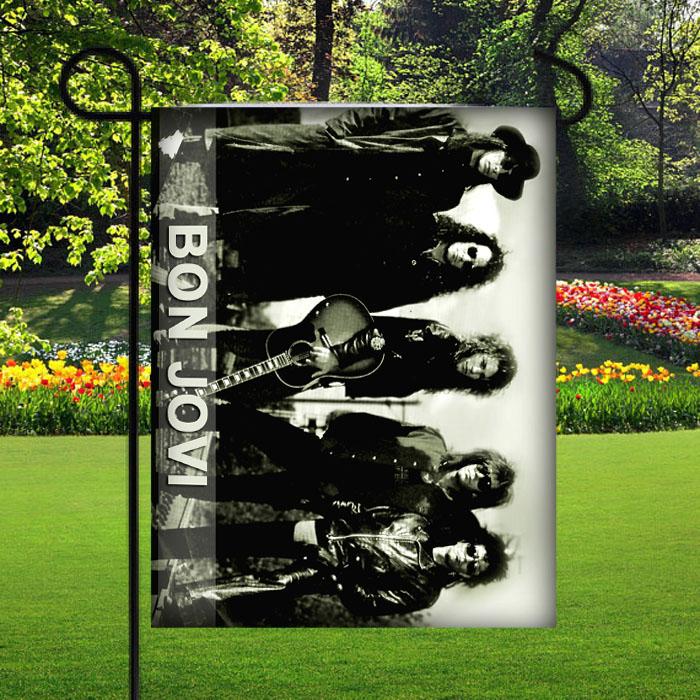 Bon Jovi Poster Garden Flag Lawn Fla …