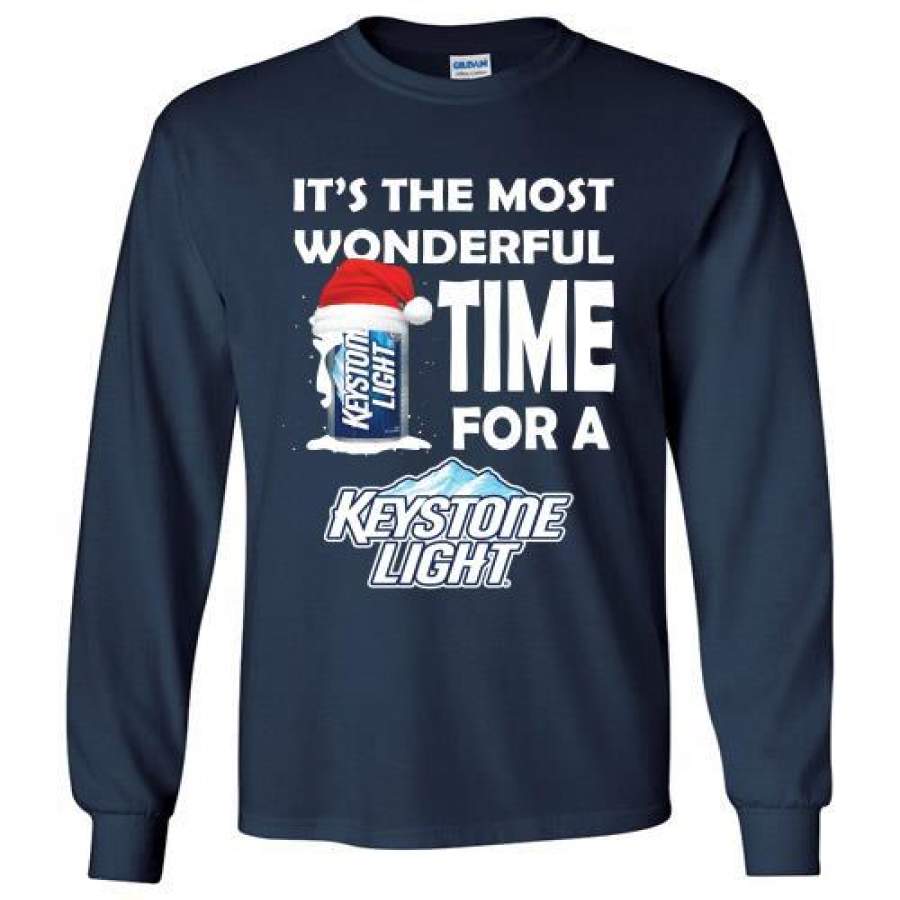 It’s the most wonderful time for a Keystone Light Christmas Long Shirt