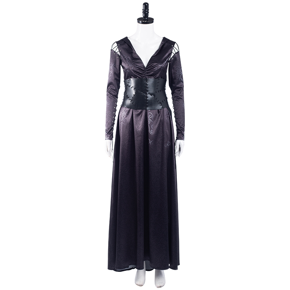 Bellatrix Lestrange Cosplay Costume Dress Outfits Halloween Carnival Suit alx